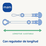Ciuccio MAM Clip It! Spilla & Original S226 Skinsoft™ in silicone, ultra morbido, per bambini da 0+ mesi