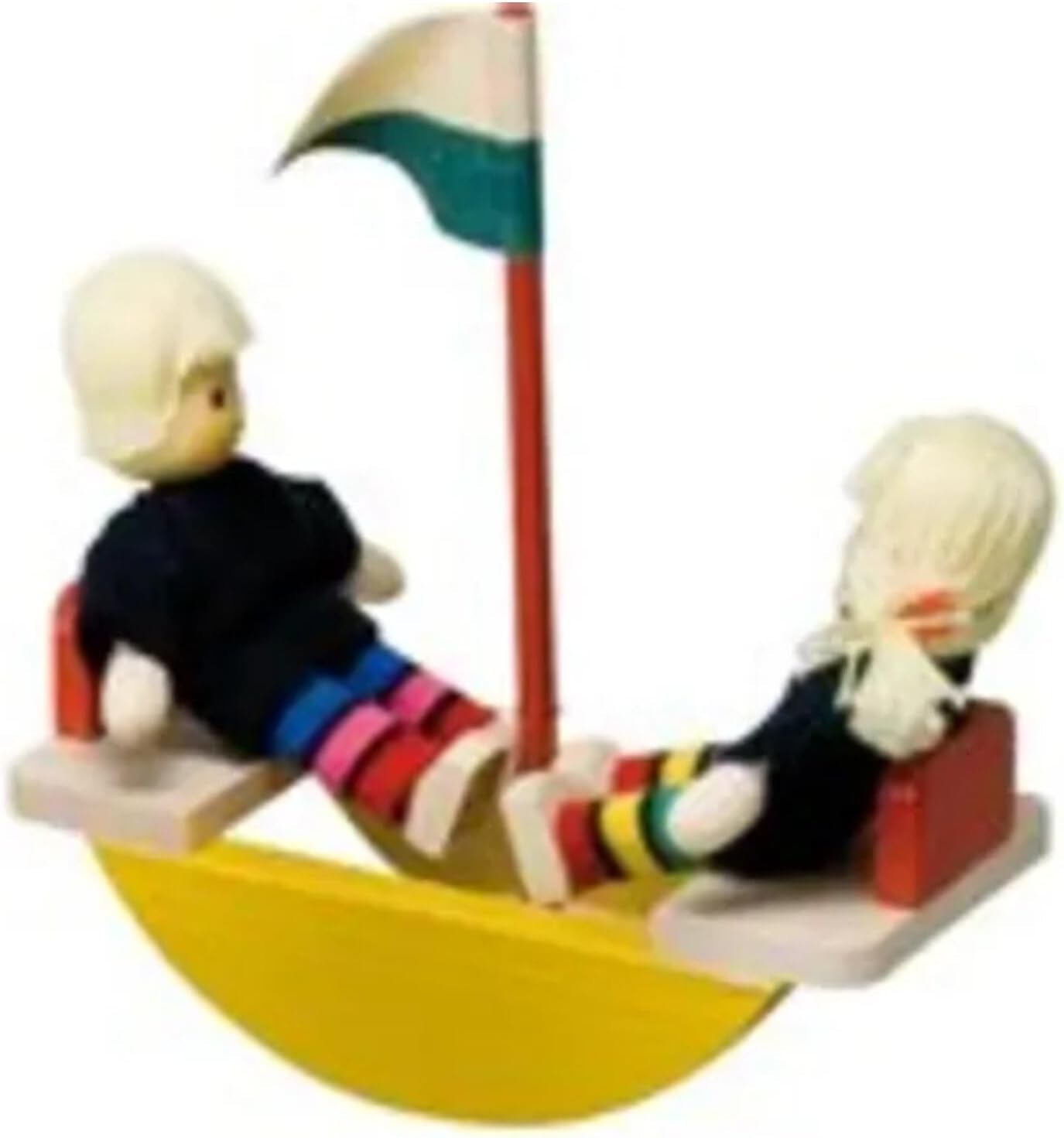 22010 Accessori per casa delle bambole, colore legno, giallo, rosso