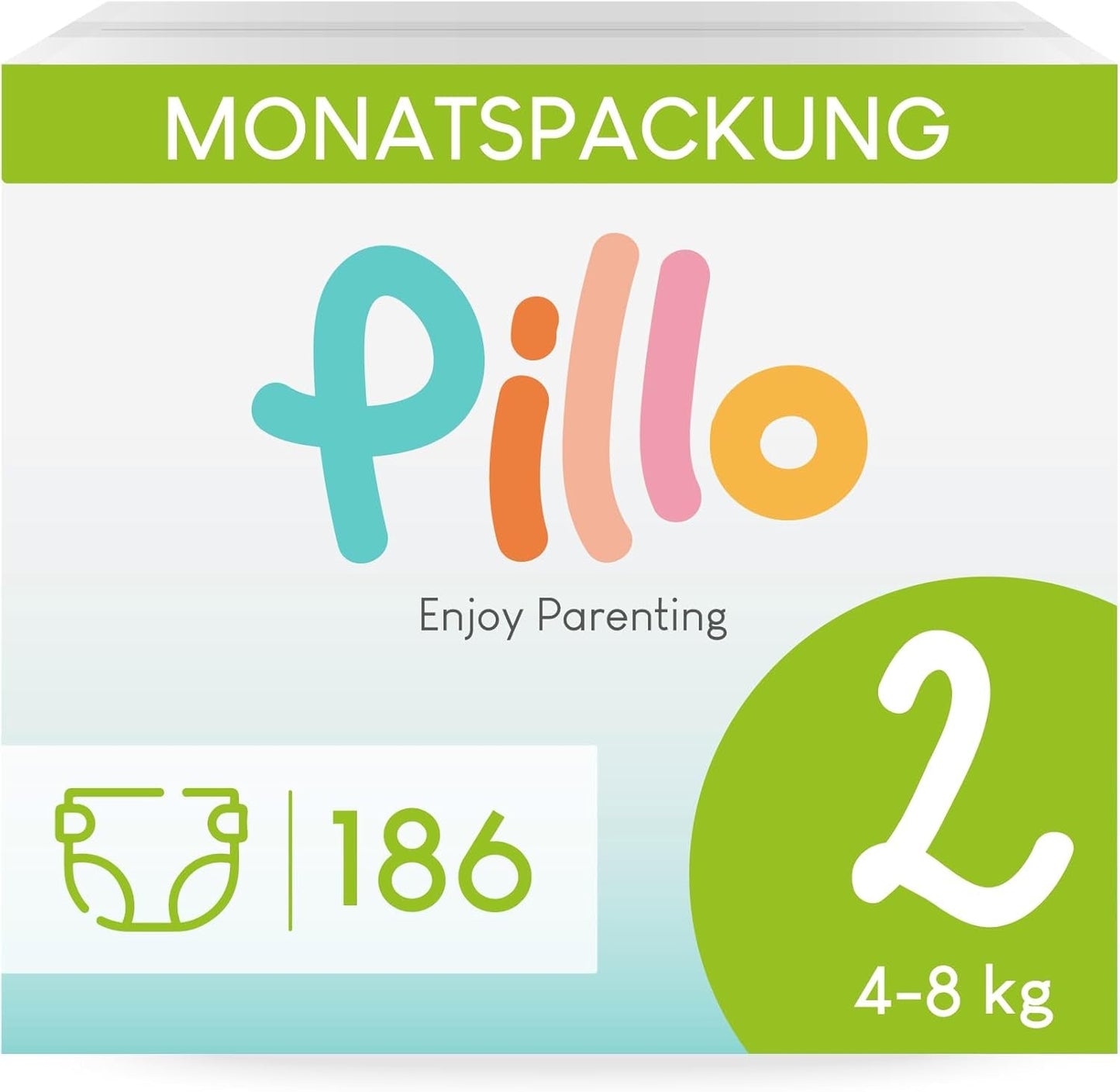 Pannolini Pillo 3 - Scatola da 168 pannolini, 6 pacchi da 28 pannolini cadauna, taglia 3 - Midi (6-10 kg) - Pannolini per neonati