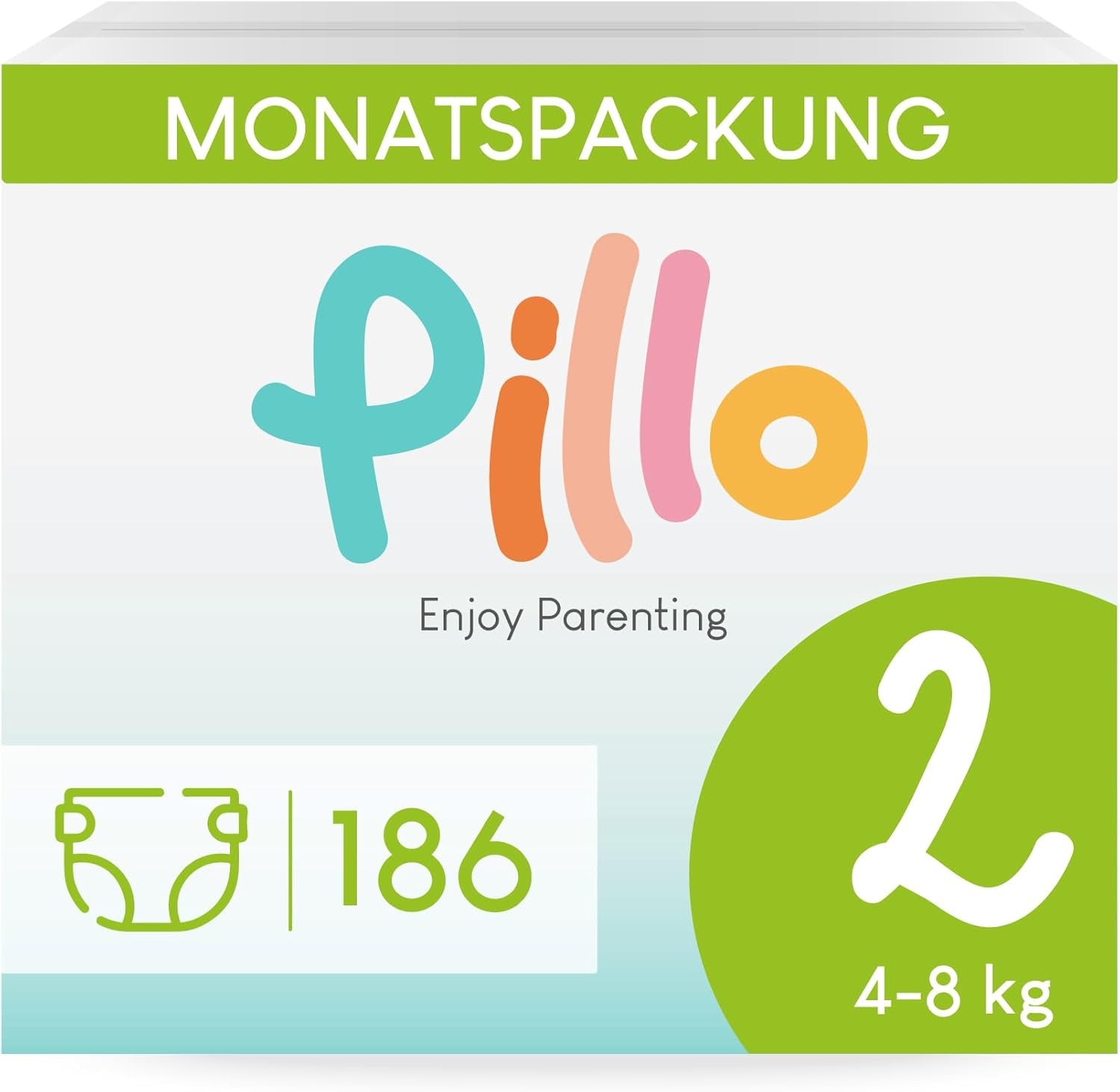 Pannolini Pillo 3 - Scatola da 168 pannolini, 6 pacchi da 28 pannolini cadauna, taglia 3 - Midi (6-10 kg) - Pannolini per neonati