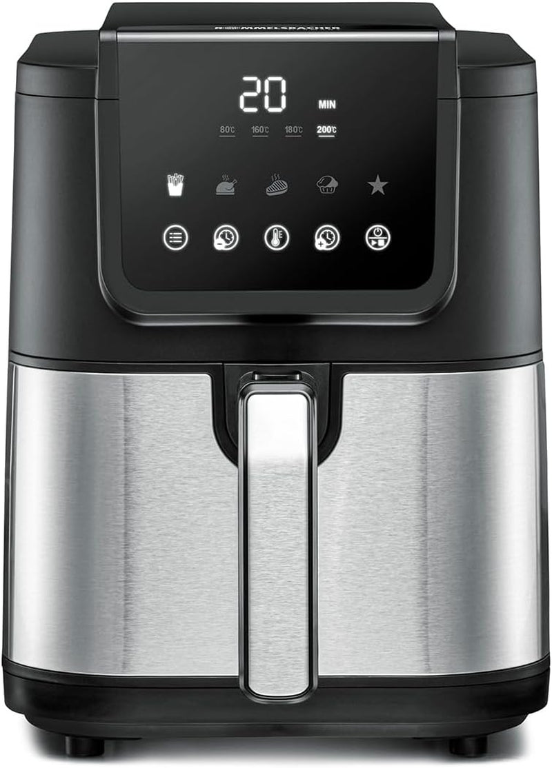 ROMMELSBACHER Friggitrice ad aria calda con finestra FRH 1700, 10 programmi, silenziosa Elettrodomestici Naty Shop 5,5 litri
