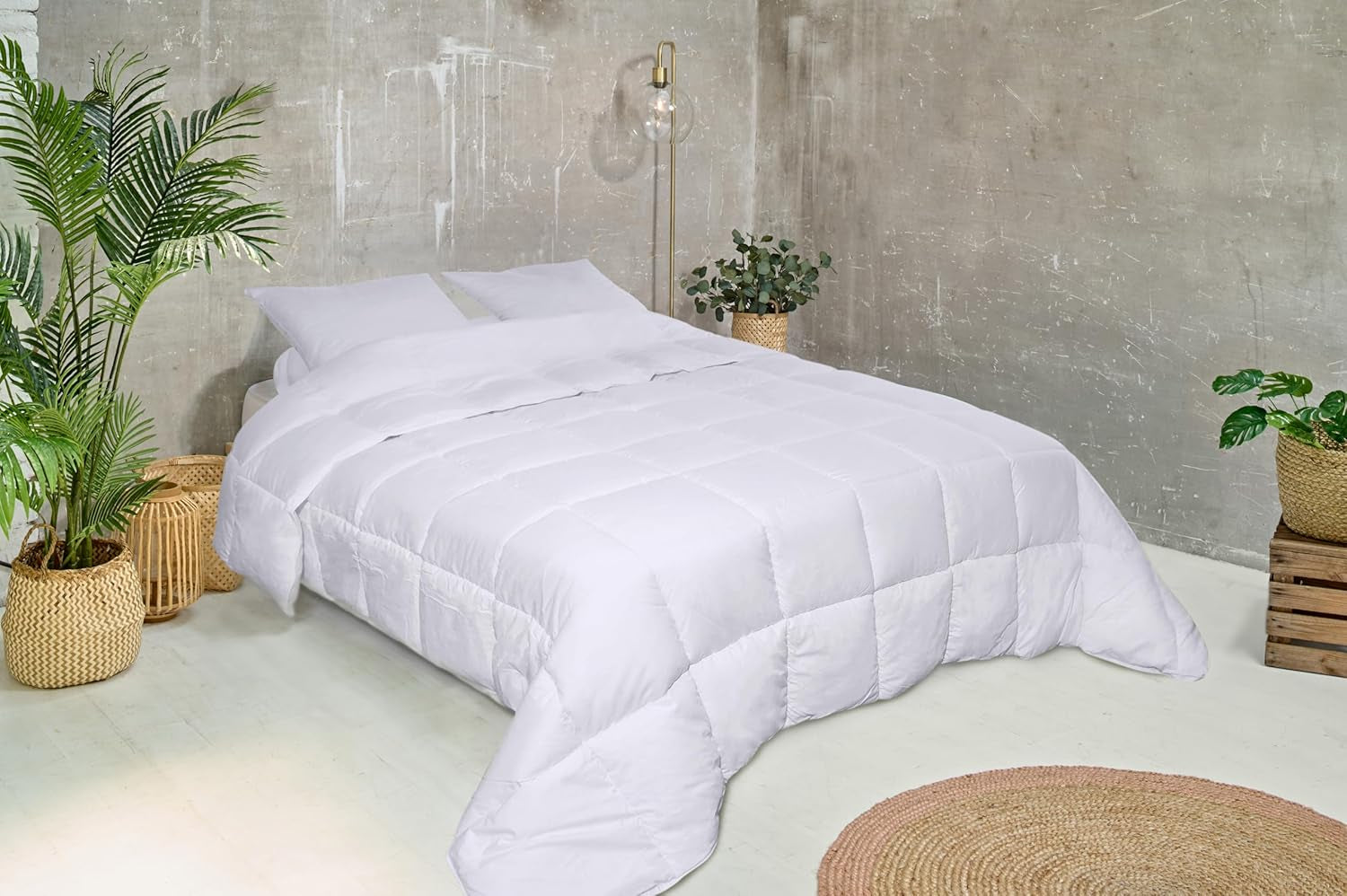 Trapunta Bleu Câlin per 2 persone, Trapunta Sensation, Molto Calda, Bianco, 240X260 Cm, KSD50 Trapunte e trapunte Naty Shop