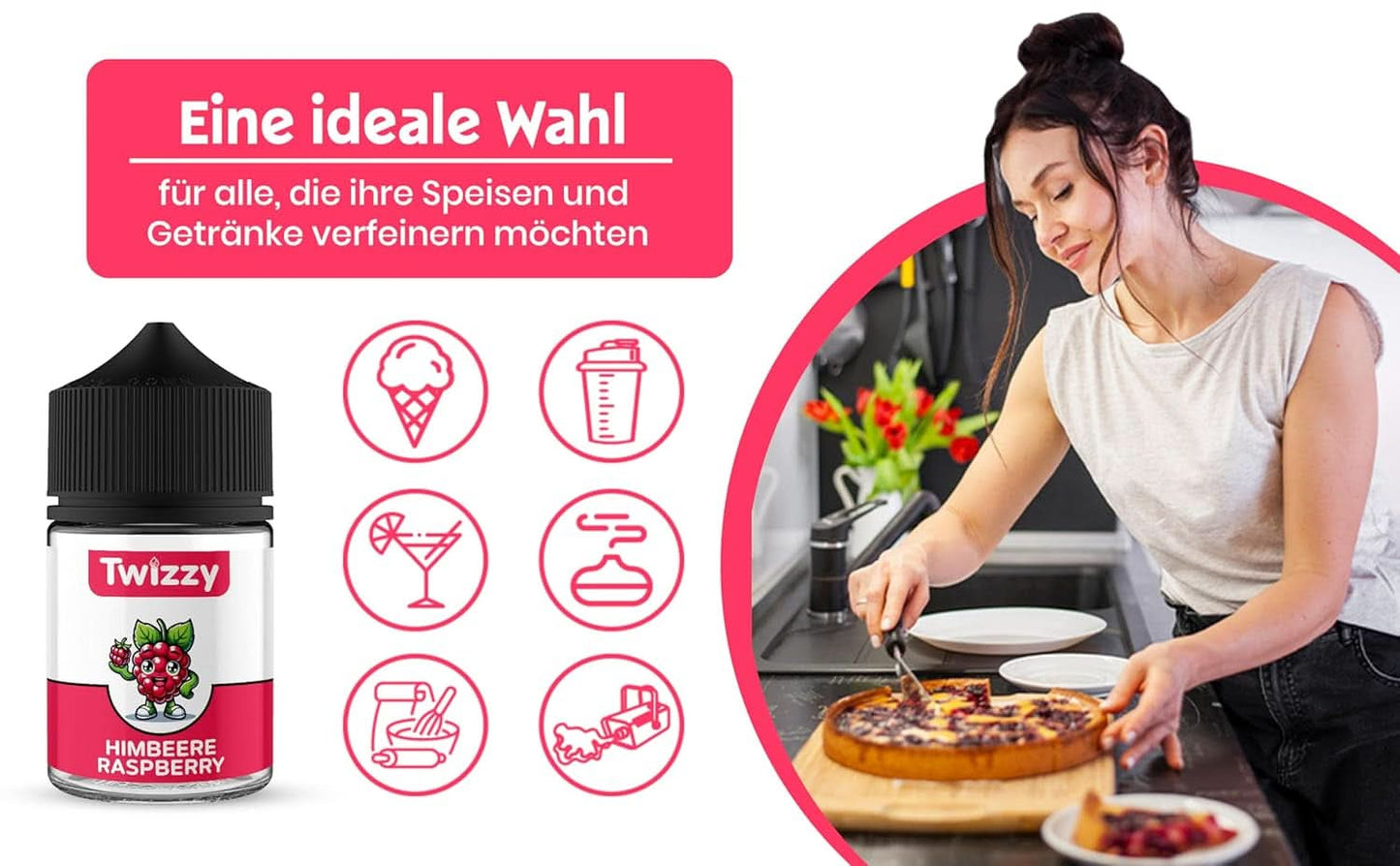 Twizzy, sapore intenso di lampone, 60 millilitri Arome Naty Shop