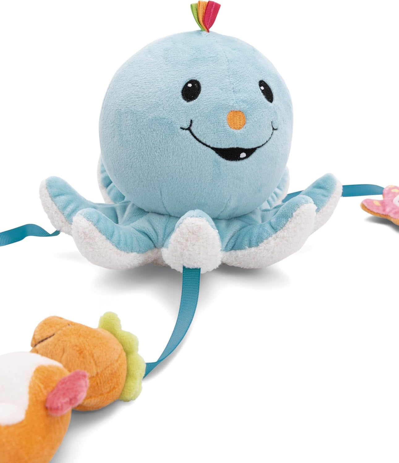 Giocattolo da bagno Octily 18x14 cm incl. 3 personaggi in confezione regalo 23,5x17x13,5 cm blu - giocattolo con elementi di presa - giocattolo da bagno per bambini da prendere e giocare Baby Toys Naty Shop
