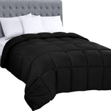 Biancheria da letto Utopia, piumino per tutte le stagioni, imbottitura in fibra siliconata da 250 g/m², per letto matrimoniale, cucito in scatola (matrimoniale XL grigio chiaro) Naty Shop Piumini e trapunte Black King (confezione da 1)