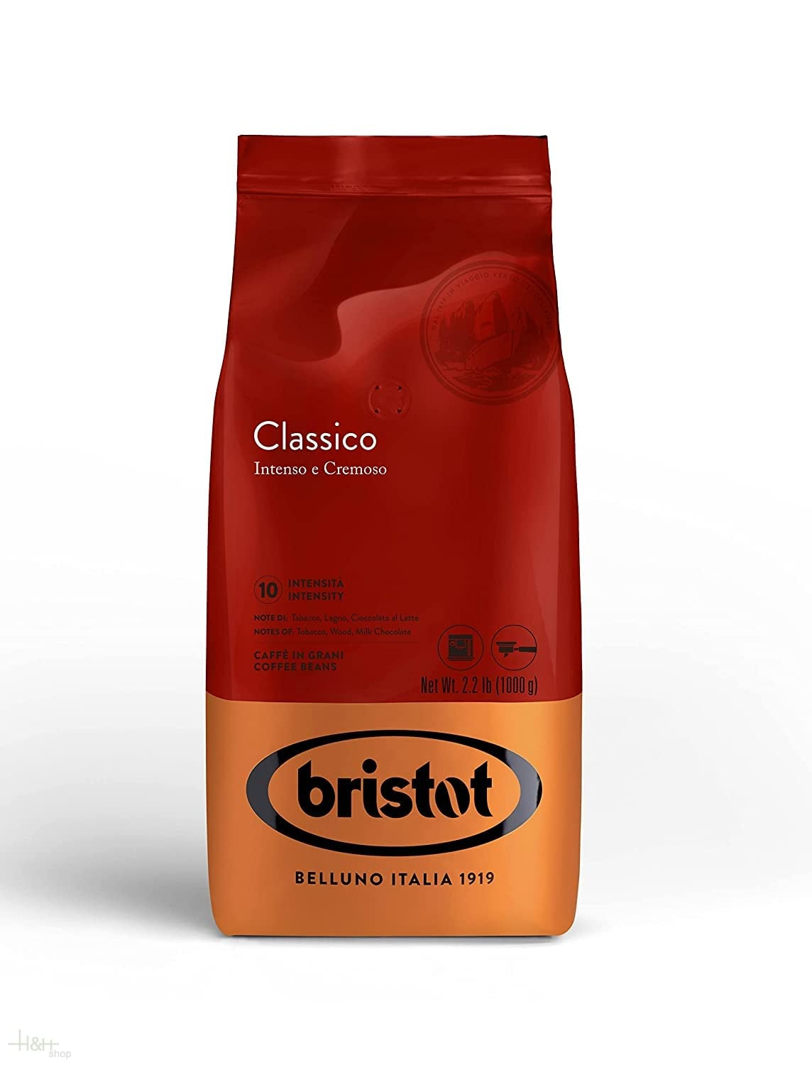 x Bristot Miscela Classico Caffè Espresso in grani 1 kg.