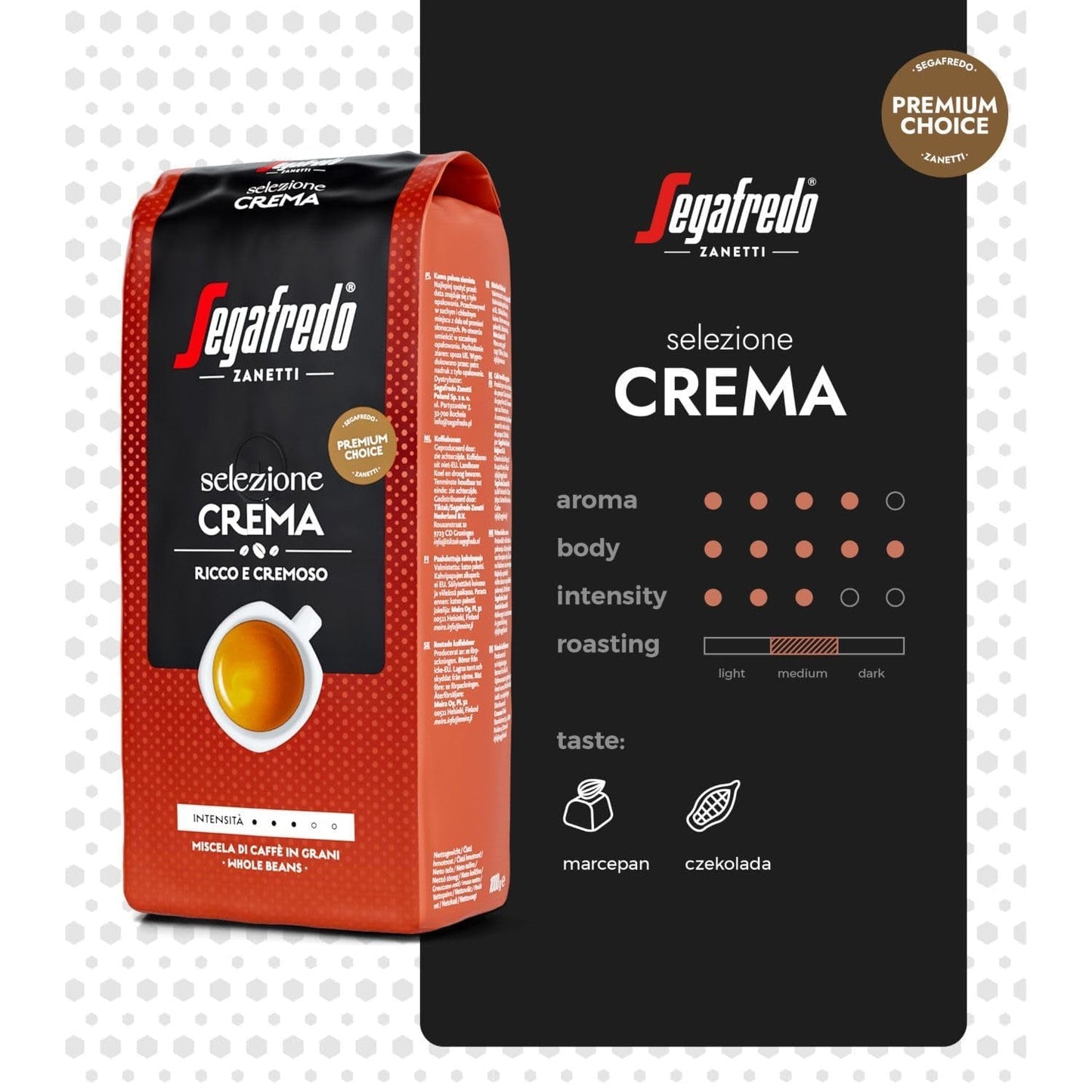 Segafredo Zanetti Selezione Crema di Fagioli, conf. da 6 (1 x 1 kg)