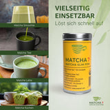 ® Ceremonial Matcha Powder X Melograno 100G [Supporta la perdita di peso e il metabolismo] - Tè verde per uno stile di vita attivo e sano - Tè verde senza additivi (puro e naturale)