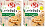 RUF Lievito Madre Sauerteig, Milder Weizen-Sauerteig, Mutterteig, Kurze Teigruhe Durch Enthaltene Trockenhefe, Lievito Madre Getrocknet Für Brot, Baguette, Focaccia, 3X35G Miscela per cuocere e cuocere Naty Shop 105 G (2Er Pack) Lange Teigruhe