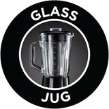 Russell Hobbs Robot da cucina 2 in 1 [mixer in vetro da 1,5 l e mini frullatore da 0,6 l -To-Go-Trinkflasche Inkl. Deckel] Spülmaschinenfest, funzione Impuls-/Ice-Crush, Becher BPA Frei, Edelstahl 23821-56 Kitchen Naty Shop