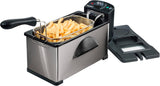 Friggitrice ad olio Bestron con tecnologia zona fredda, 3,5 litri, 2000 watt Elettrodomestici Naty Shop Silver Single