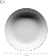 Servizio da tavola Mäser Barca per 6 persone, set da 12, porcellana, bianco