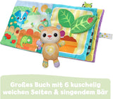 VTech Baby Il mio grande libro di peluche - Libro touch and Feel/Libro con musica e suoni - Libro in tessuto con elementi mobili - Gioco per le capacità motorie e sensoriali - Per neonati e bambini dai 3 ai 24 mesi Bebe Naty Shop Toys