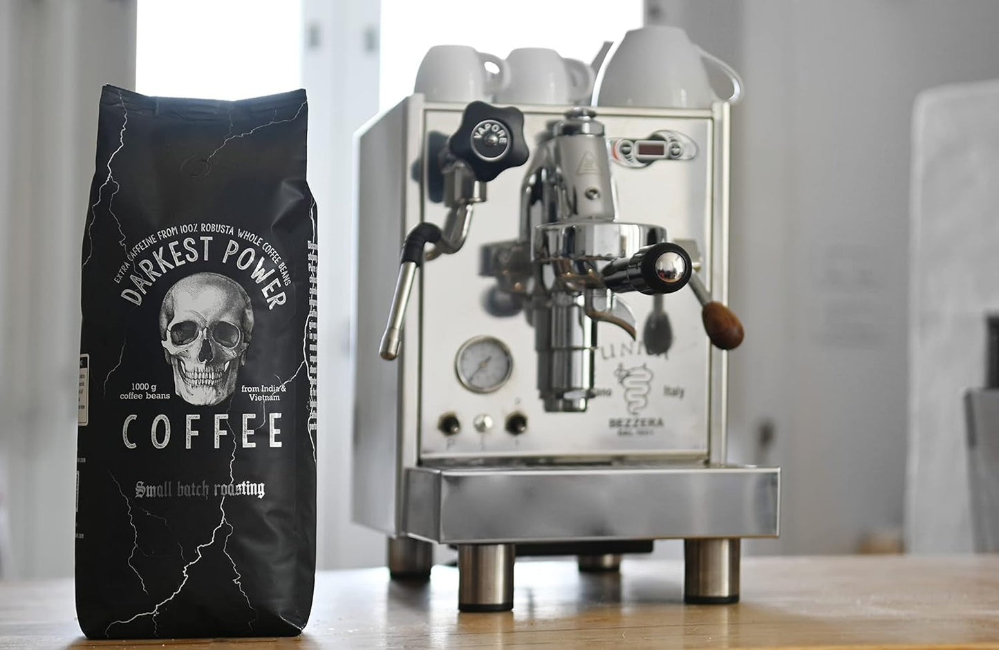 | Kaffeebohnen extra forte | Espresso 100% Robusta | viel Kaffein wenig Säure | 1000g ganze Kaffee Bohnen | geigeint für Completamente automatico | mit Zufriedenheitsgarantie