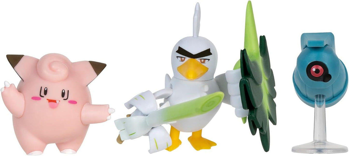 Pokémon PKW3057 Battle Figure Set-Piepi, Tanhel, Lauchzelot Action figure Naty Shop