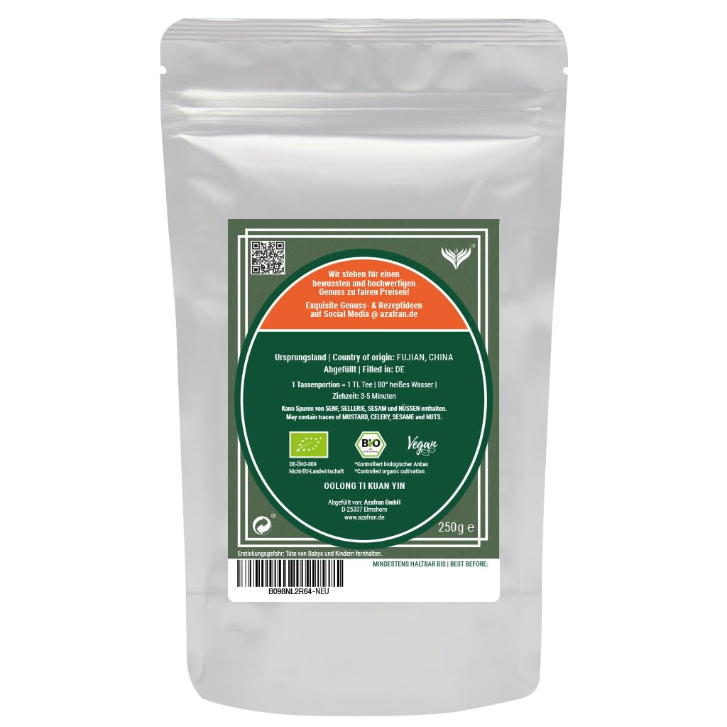 Tè Oolong BIO Azafran China Floreale Ti Kuan Yin 250 g