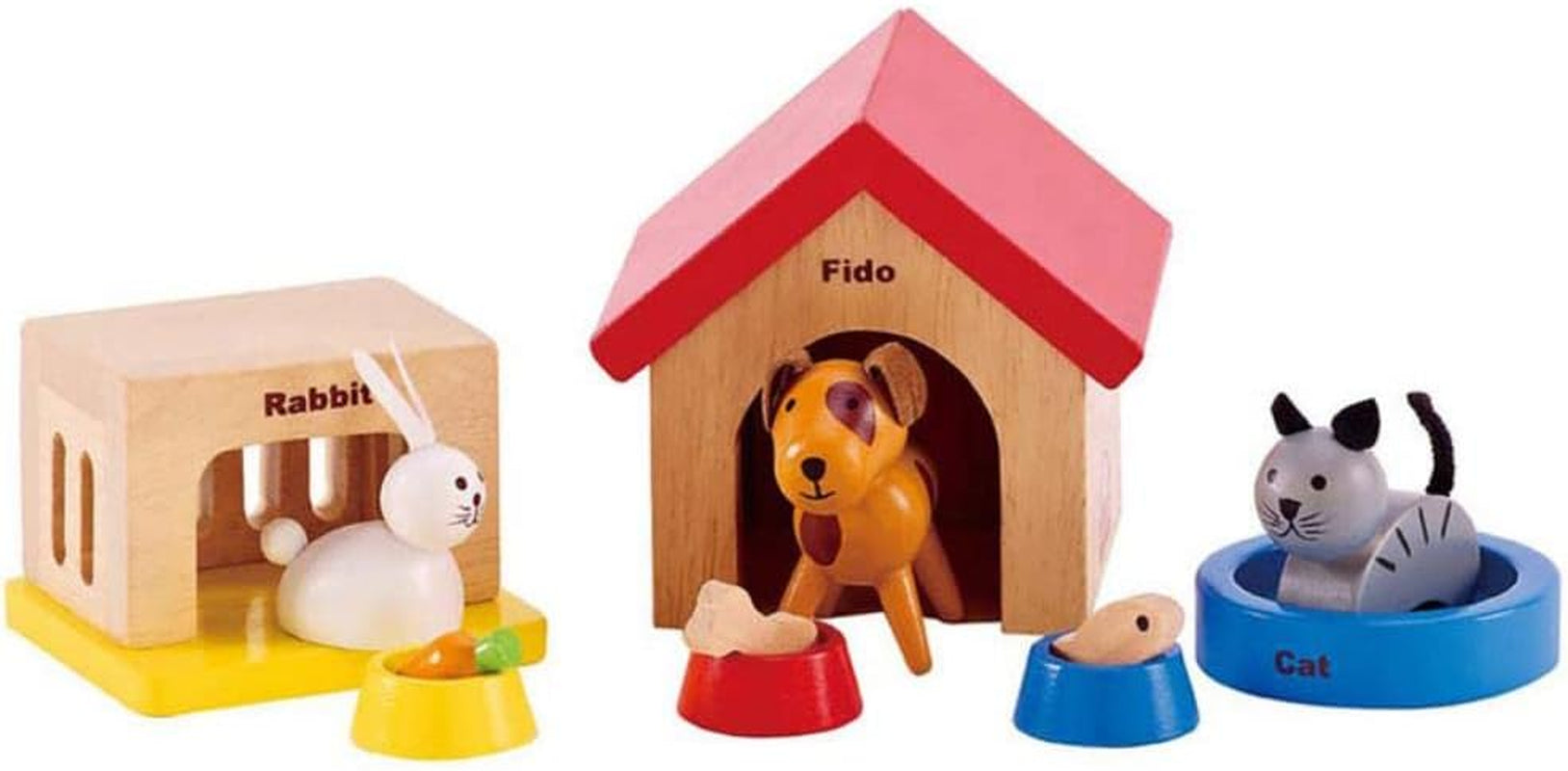 Hape E3459 - Cameretta per bambini, piccola casa delle bambole Naty Shop Pets