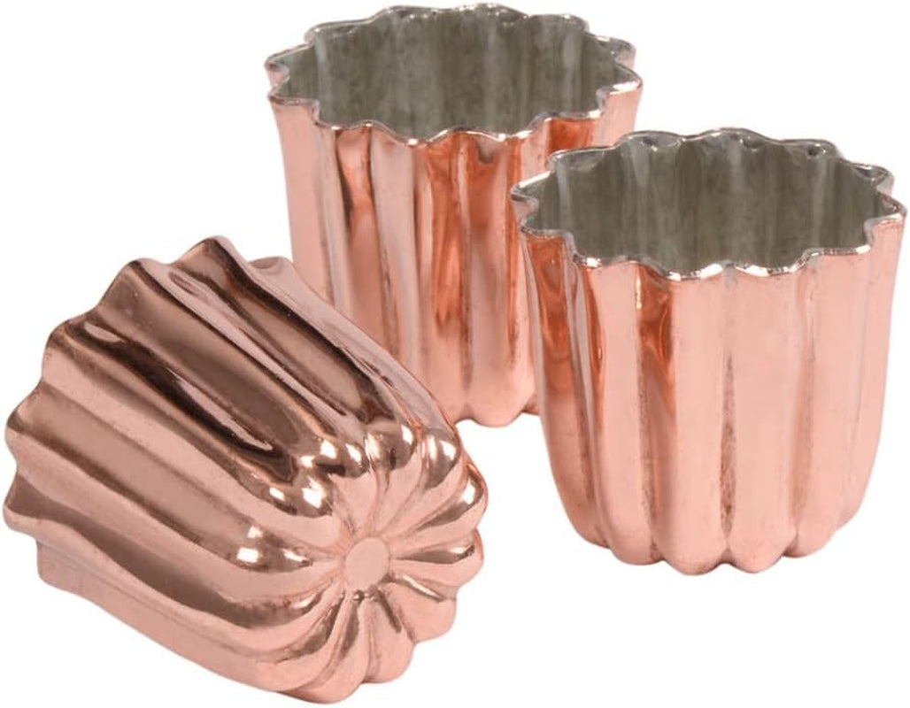 Stampi da forno, rame, 17,5 x 6 x 6 cm, 3 pezzi Stampi e vassoi da forno Naty Shop