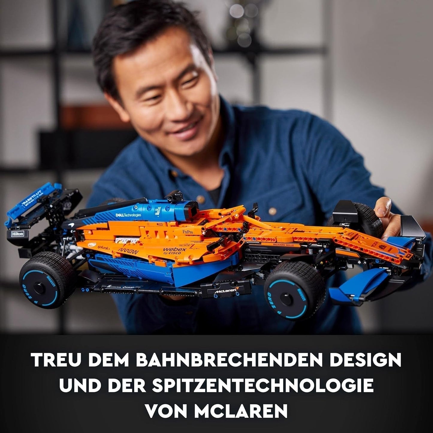Lego Technic Auto da corsa Mclaren di Formula 1 - Modello F1 per adulti con motore V6 e sterzo - Regalo per appassionati di sport motoristici e collezionisti - 42141 Set di costruzione Besuche den LEGO-Store