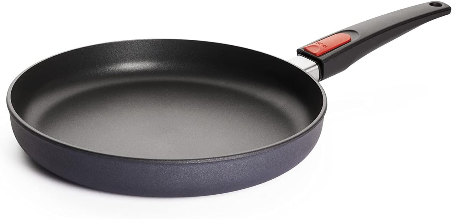 Padella piana Woll Diamond Lite - Induzione -, Ø 20 Cm, Altezza 5 Cm, Con manico removibile - Adatta a tutti i tipi di piano cottura, Fusione di alluminio, Rivestimento antiaderente Naty Shop Pentole e Padelle Ø 28 Cm