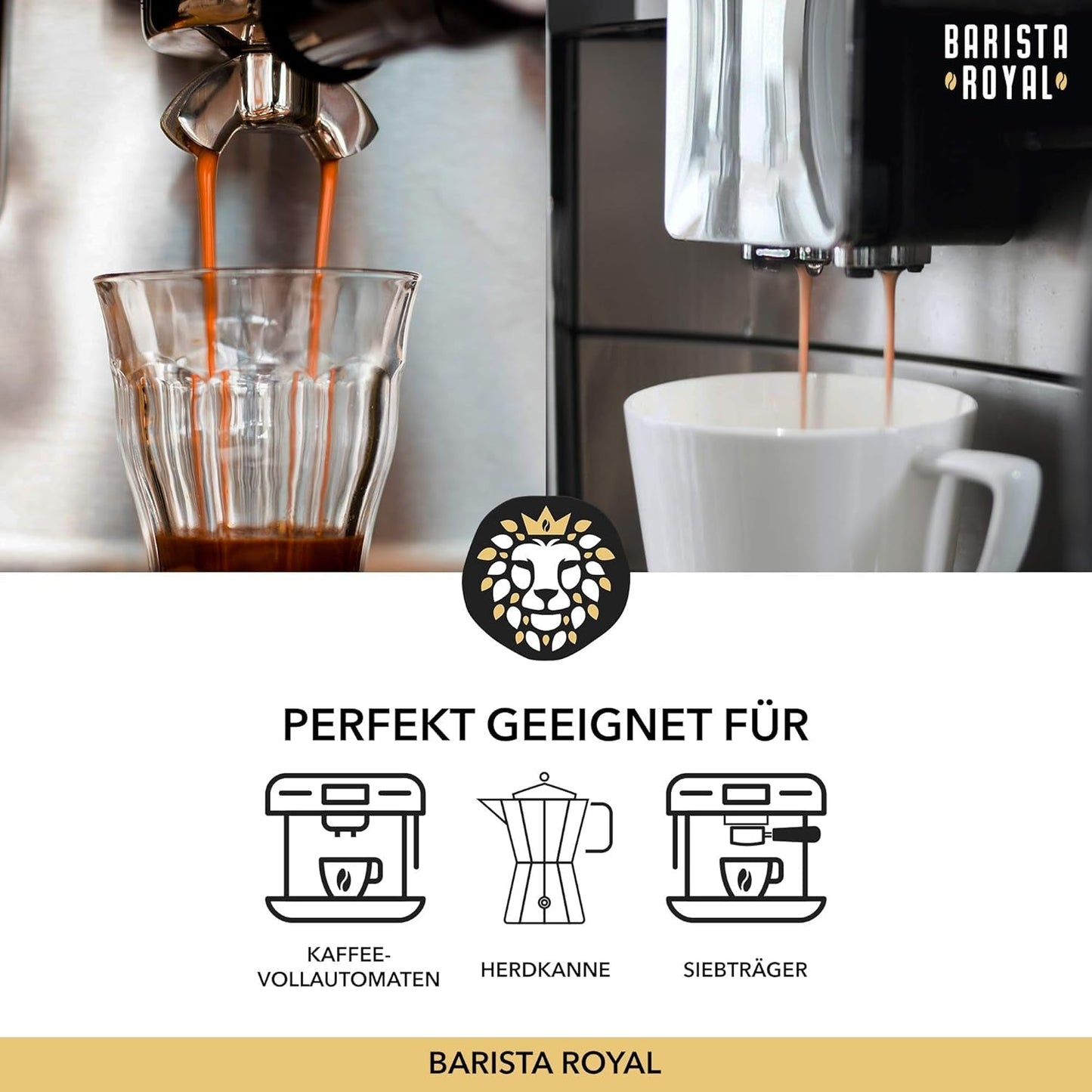Set campione di chicchi di caffè espresso 4 chicchi di caffè espresso da 350 g | Pacchetto scoperta/Pacchetto campione | Robusta e Arabica | Ideale per dispositivi completamente automatici e portafiltro | BARISTA REALE