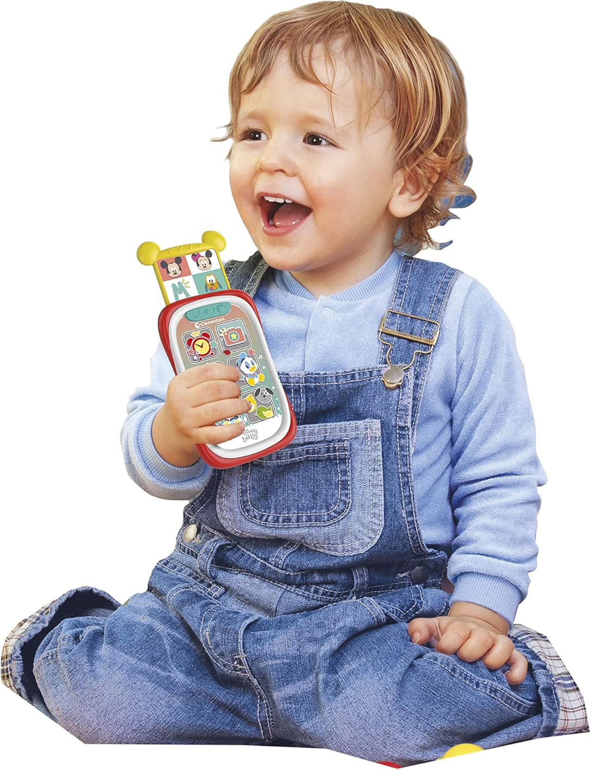 Clementoni 17711 Disney Baby Baby Topolino Smartphone, Cellulare per Bambini con Effetti Luminosi e Sonori, Giocattolo Interattivo per Bambini 9-36 Mesi, M, Multicolore Bebe Toys Naty Shop