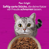 WHISKAS PURE DELIGHT Alimento umido in gelatina 24 x 85g Ragù Classico (4 confezioni) 48 buste porzionate
