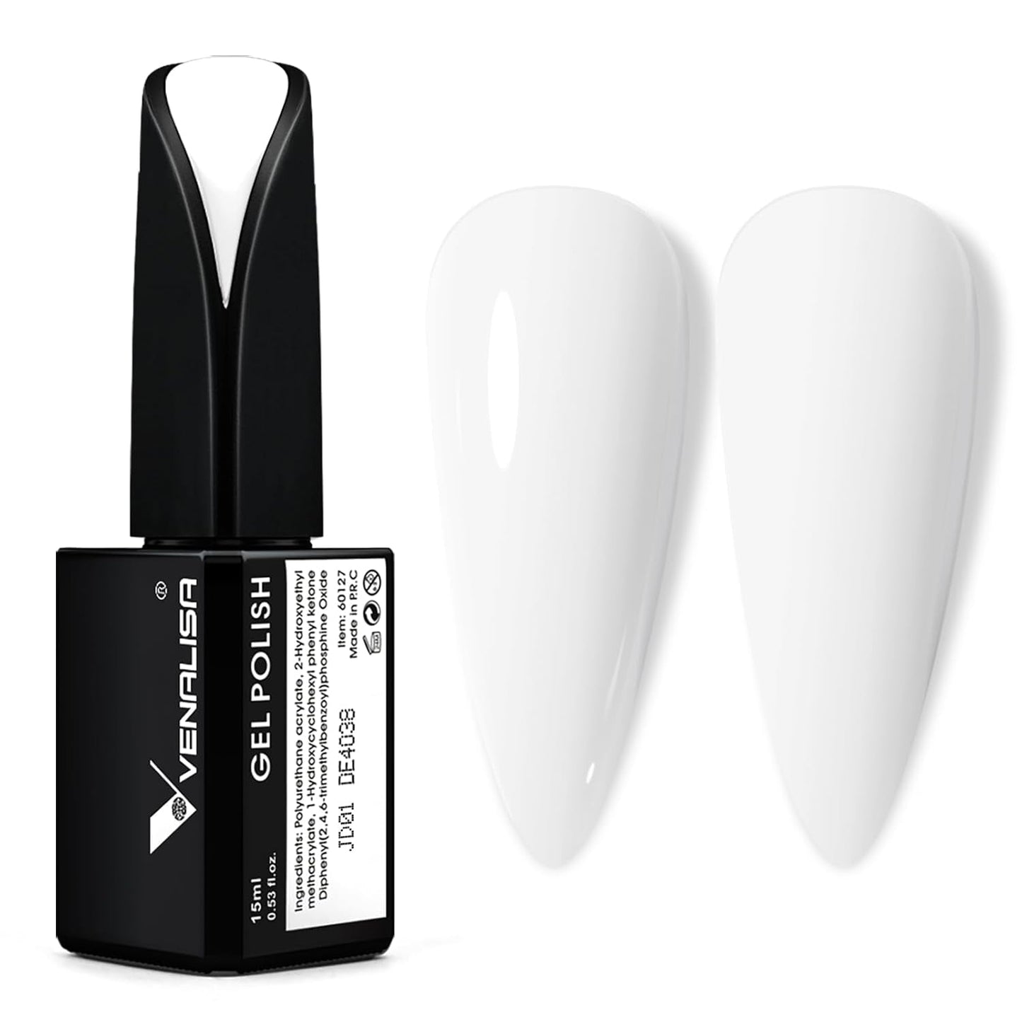 VENALISA Smalto per unghie UV arancione corallo 15ml Smalto per unghie gel per lampada UV per unghie Modelli di smalto gel arancione corallo trasparente per design delle unghie fai da te