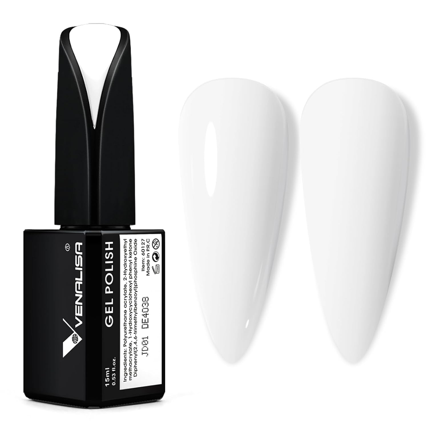 VENALISA Smalto per unghie UV arancione corallo 15ml Smalto per unghie gel per lampada UV per unghie Modelli di smalto gel arancione corallo trasparente per design delle unghie fai da te