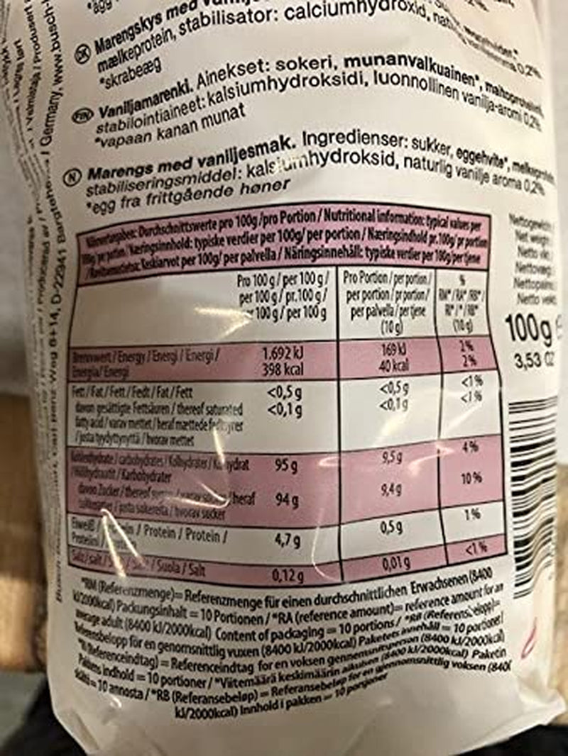 Gocce Di Vaniglia Fini Marshmallow Marshmallow 100g (Confezione da 10)