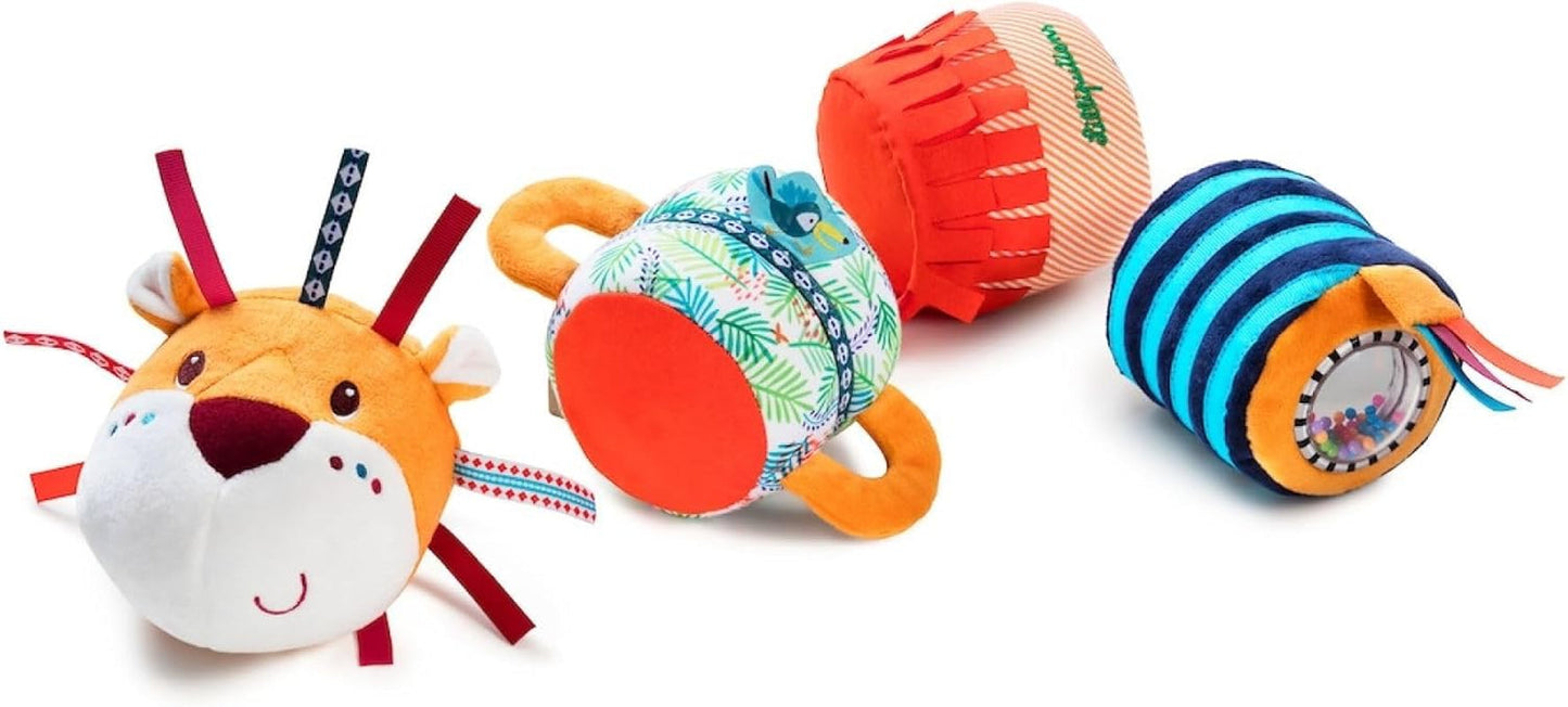 Lilliputiens - Rullo sonoro Jack Velcro - Gioco di attività colorato per neonati con diversi suoni e sonagli rimovibili - Stimola l'ascolto e le capacità motorie - A partire da 6 mesi - 83064 Baby Toys Naty Shop