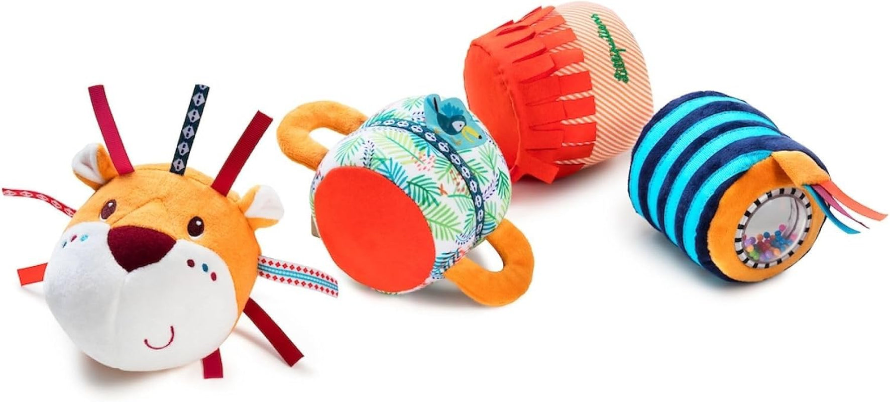 Lilliputiens - Rullo sonoro Jack Velcro - Gioco di attività colorato per neonati con diversi suoni e sonagli rimovibili - Stimola l'ascolto e le capacità motorie - A partire da 6 mesi - 83064 Baby Toys Naty Shop
