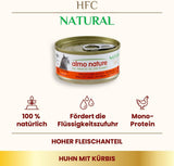 Almo Nature HFC Alimento umido naturale per gatti - Ricette assortite con pollo - 6 x 70g