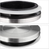 Relaxdays Set da 3 Barattoli per Conservazione, Sigillati, Coperchio in Acciaio Inox, per Pasta, Muesli e Riso, Contenitore da Cucina da 1,5 Litri, Argento Trasparente, 24 x 9,5 x 9,5 cm, Contenitori per Alimenti Argento Trasparente Naty Shop