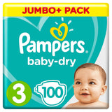 Pannolini Pampers (vecchia versione), taglia 3 (6-10 kg), 100 pezzi,