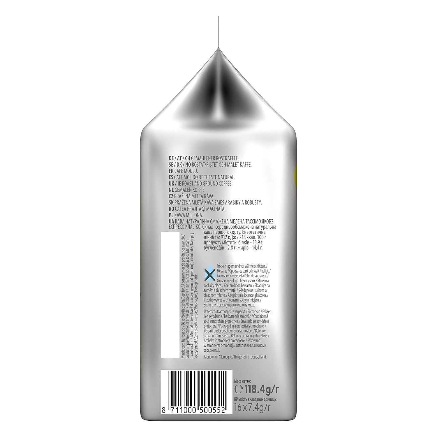 Tassimo Kapseln Jacobs Espresso Classico, 5 x 16 cialde, 80 Kaffeekapseln