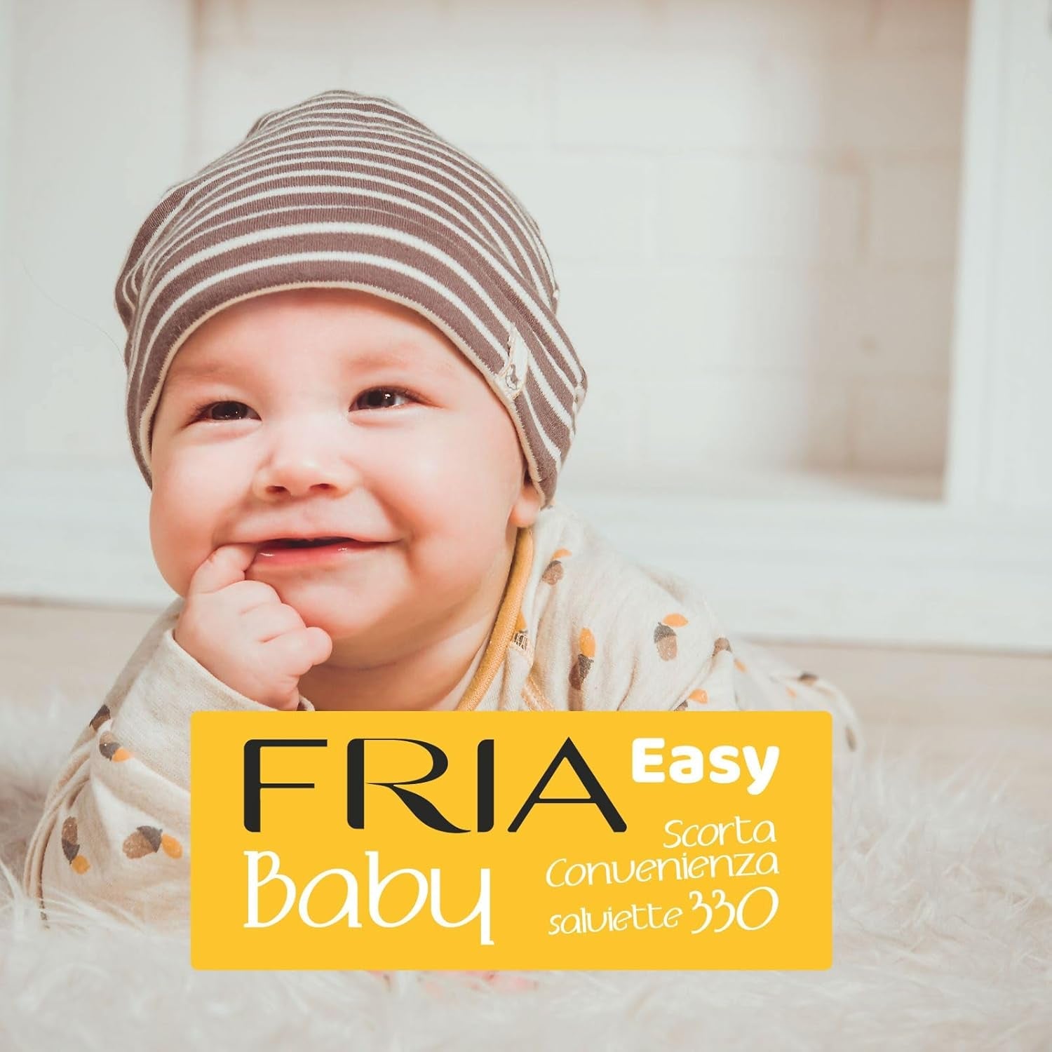 Salviette umidificate Easy Baby con Aloe Vera ed Estratto di Miele Idratante per la Pelle, Dermatologicamente Testate, Confezione da 330 Salviette