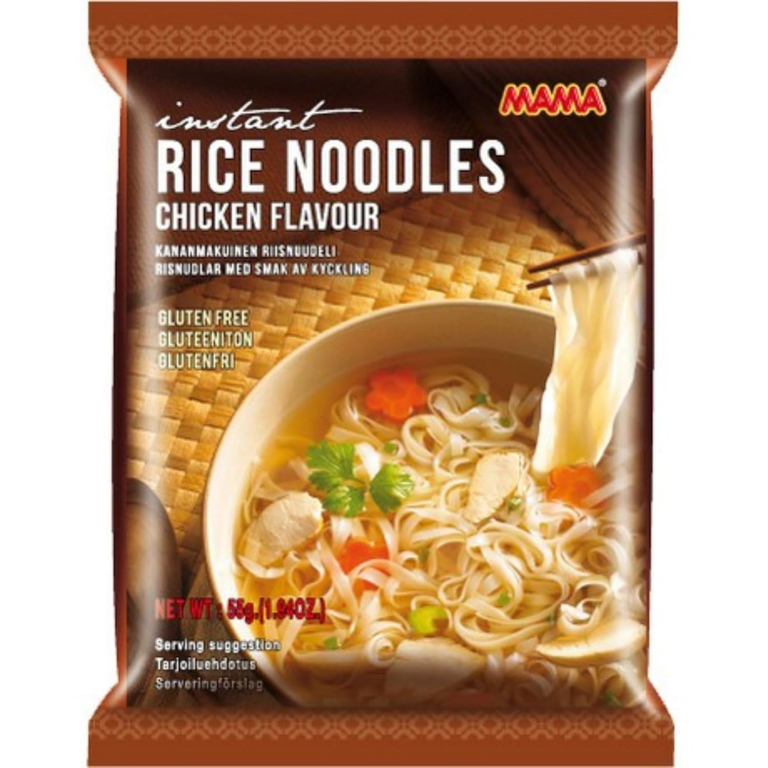 MAMA - Ciotola di spaghetti di riso istantanei Pho Ga - (1 x 65 g)