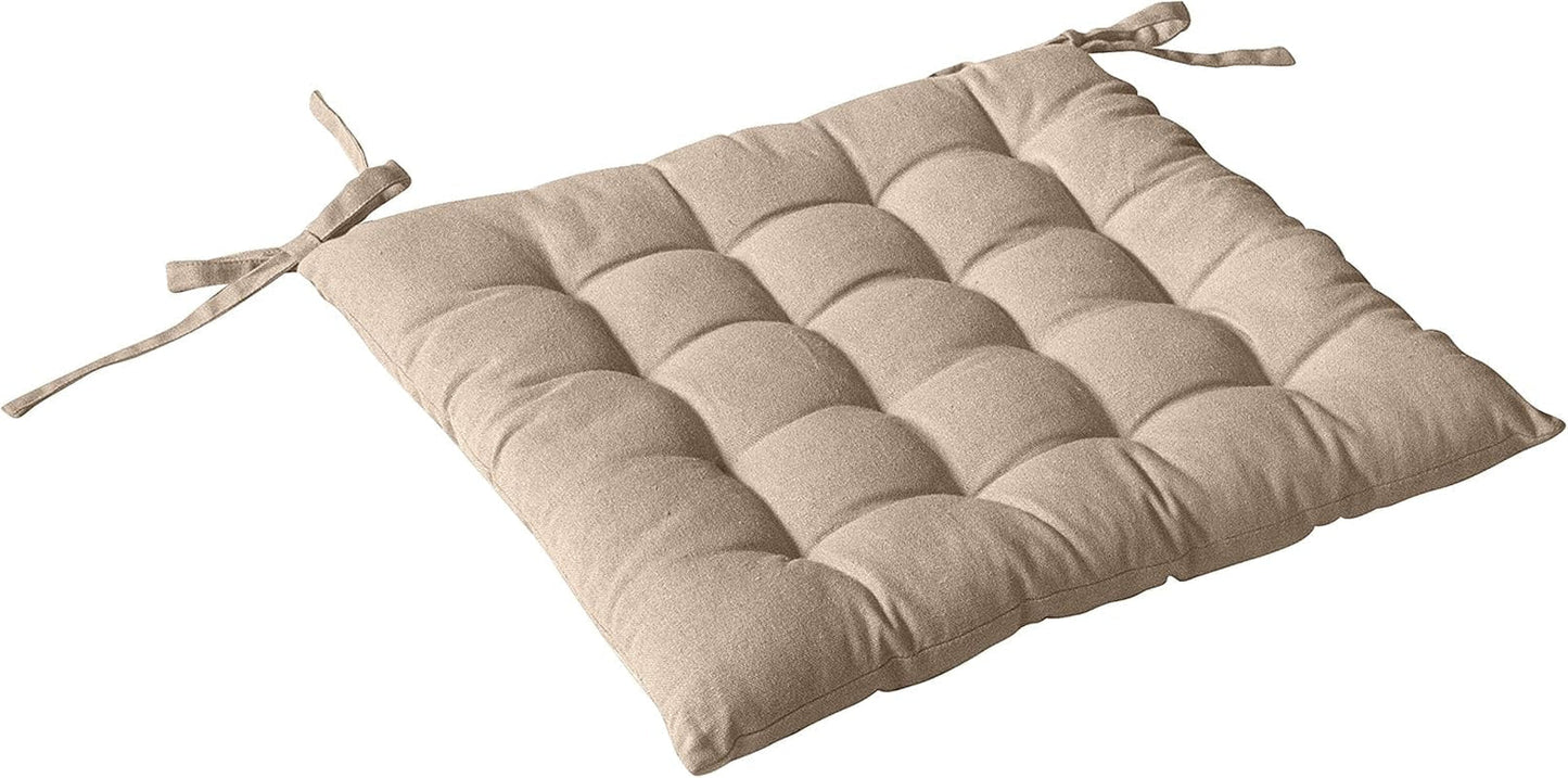 Trapunta con 4 pompon, juta, 90 X 190 Cm, argilla, 2007AGCHLJT090190, 90 X 190 Cm Trapunte e trapunte Naty Shop Natura