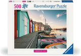 Ravensburger Puzzle 12000847, Scandinavian Places - Boathouses in Smøgen, Svezia - Puzzle da 500 pezzi per adulti e bambini dai 12 anni in su Puzzle Naty Shop Titolo predefinito