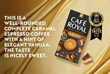 Café Royal Caramel Kaffee aromatizzato – Kaffeekapseln compatibile Nespresso®, cremoso, helle Röstung, 100 % Arabica, Rainforest Alliance, 100 Kapseln