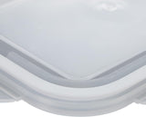 Relaxdays Contenitori in Vetro con Coperchio, Set da 6, 370ml, Contenitori per Alimenti, Coperchio in Plastica, Chiusura Ermetica, Barattolo di Vetro, Scatole Trasparenti per Alimenti Naty Shop