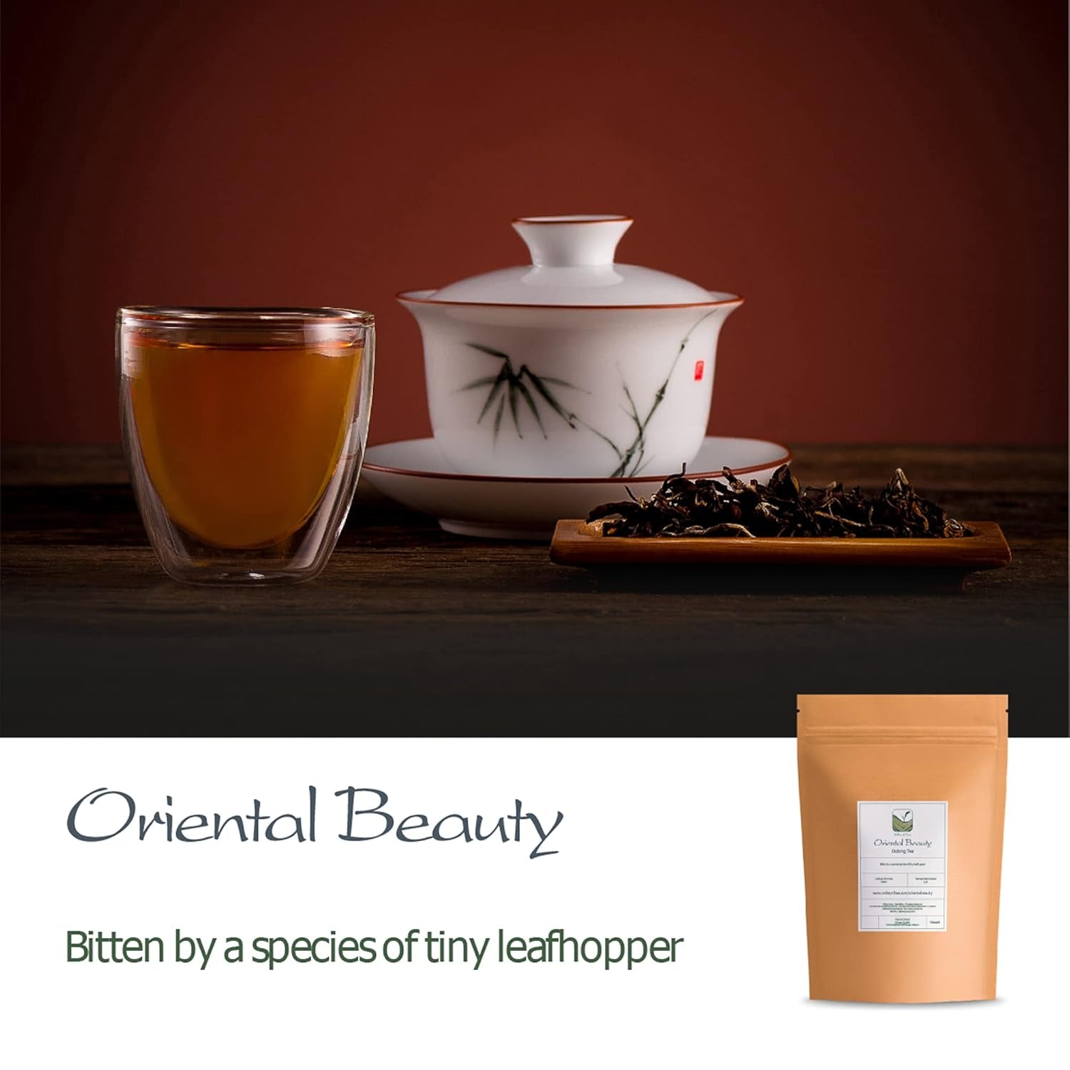 Bellezza orientale Tè Oolong di Taiwan - Dongfang Meiren Tè taiwanese - Punte bianche Wu Long o tè blu Tè Wu Long Tè blu orientale Tè blu Tè Olong Tè Olong Tè Oolong biologico Tè Olong biologico