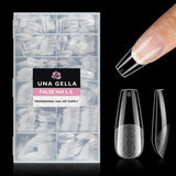 Punte per unghie in gel ballerina 216 pezzi 12 dimensioni Punte per unghie in gel morbido Copertura completa Set di estensioni per unghie Semi opaco Fai da te Home Art