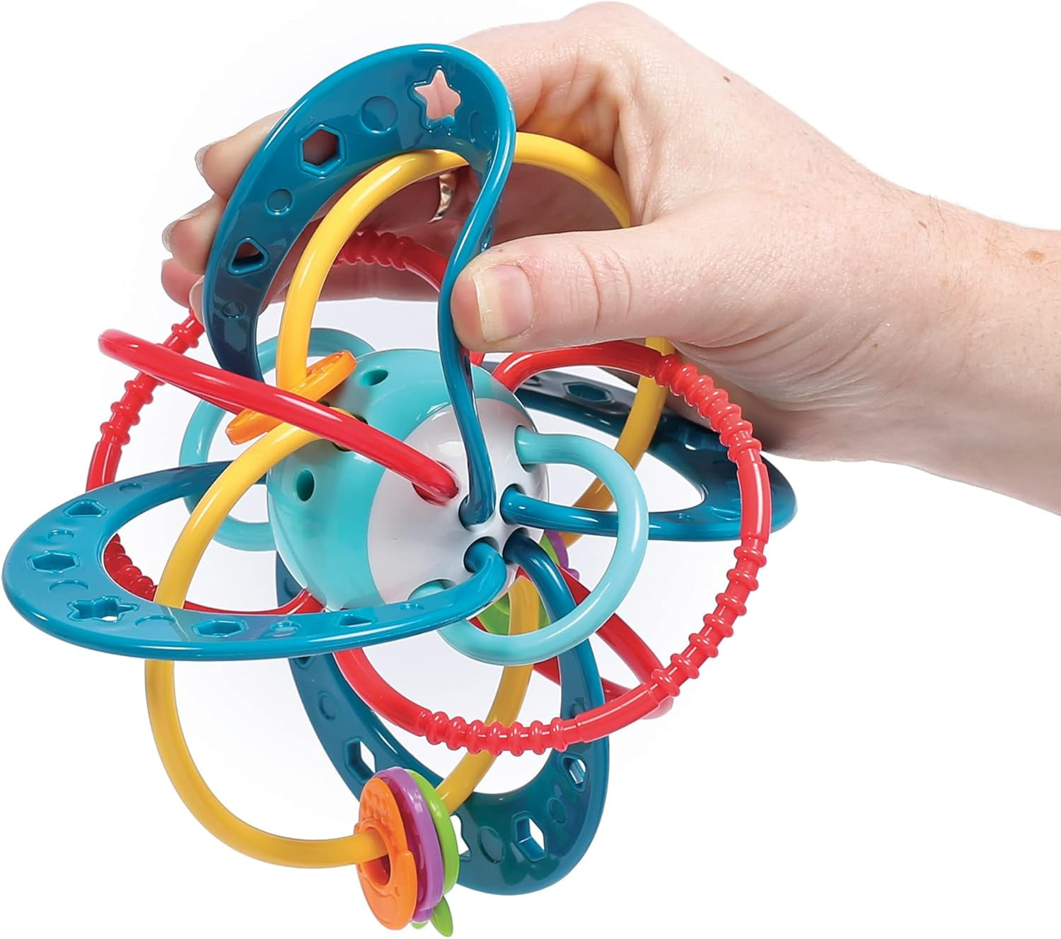 LUDI - Planet Bell - Giocattolo per bambini - A partire da 3 mesi - Colori vivaci, texture diverse e forma originale - Promuove la motricità fine e la destrezza Bebe Naty Shop Toys