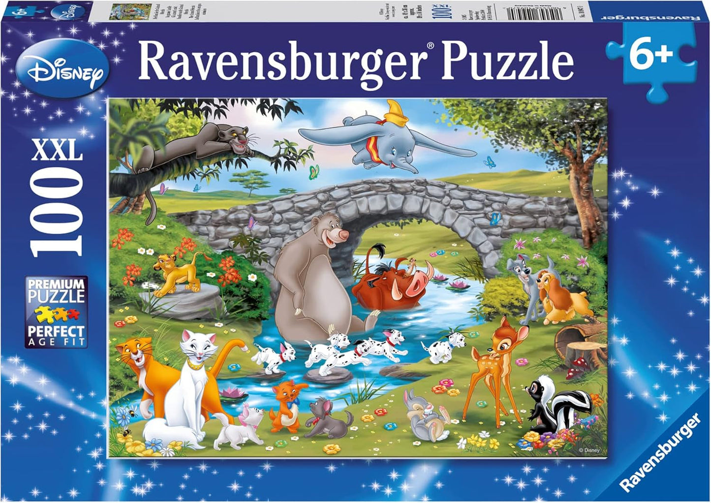 Puzzle per bambini Ravensburger - 10947 Animal Friends Family - Puzzle Disney per bambini dai 6 anni, con 100 pezzi in formato XXL Puzzle Naty Shop Titolo predefinito