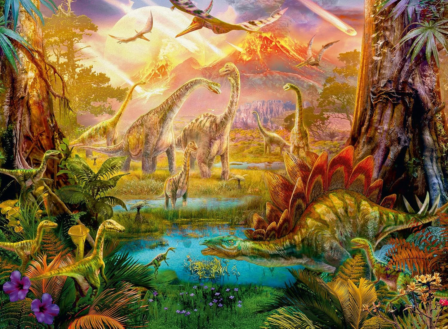 Ravensburger Puzzle 16983 - Dinoland - Puzzle da 500 pezzi per adulti e bambini dai 10 anni, puzzle dinosauri Puzzle Naty Shop Classic