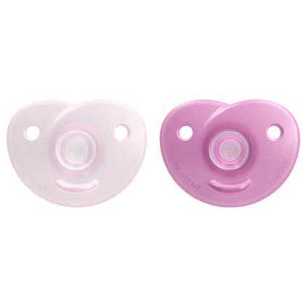 Philips AVENT Soothie - Succhietto senza BPA per bambini da 0 a 6 mesi, rosa/rosa chiaro (modello SCF099/22)