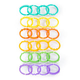 Bright Starts, Oball, Maglie di collegamento per catena per passeggino, Molte maglie, Pieghevole, Facile da attaccare, Facile da pulire, Perfetto per i viaggi Bebe Toys Naty Shop Titolo predefinito