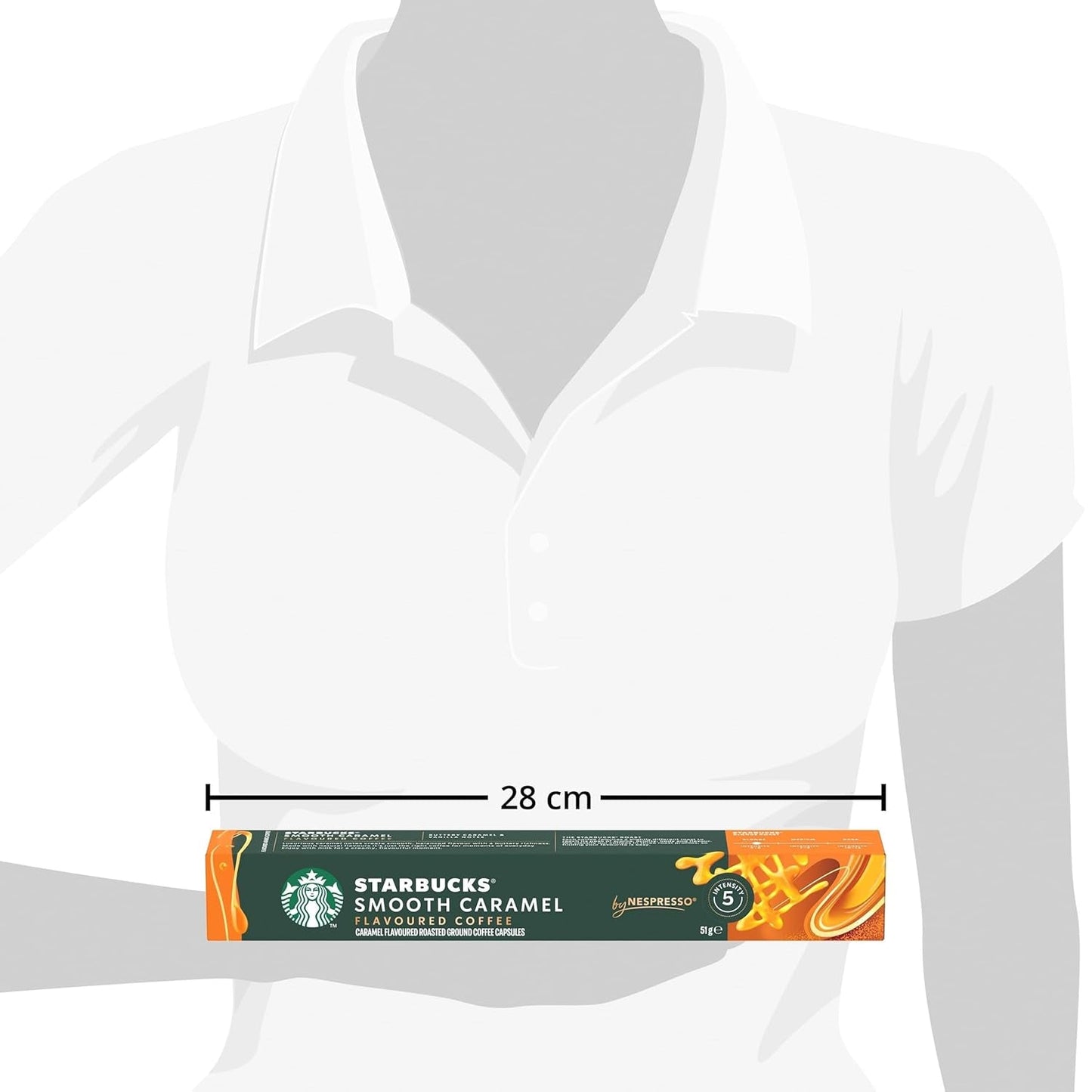 STARBUCKS di Nespresso, Helle Röstung, Karamell Aromatischen Kaffeekapseln 6 x 10 (60 Capsule)